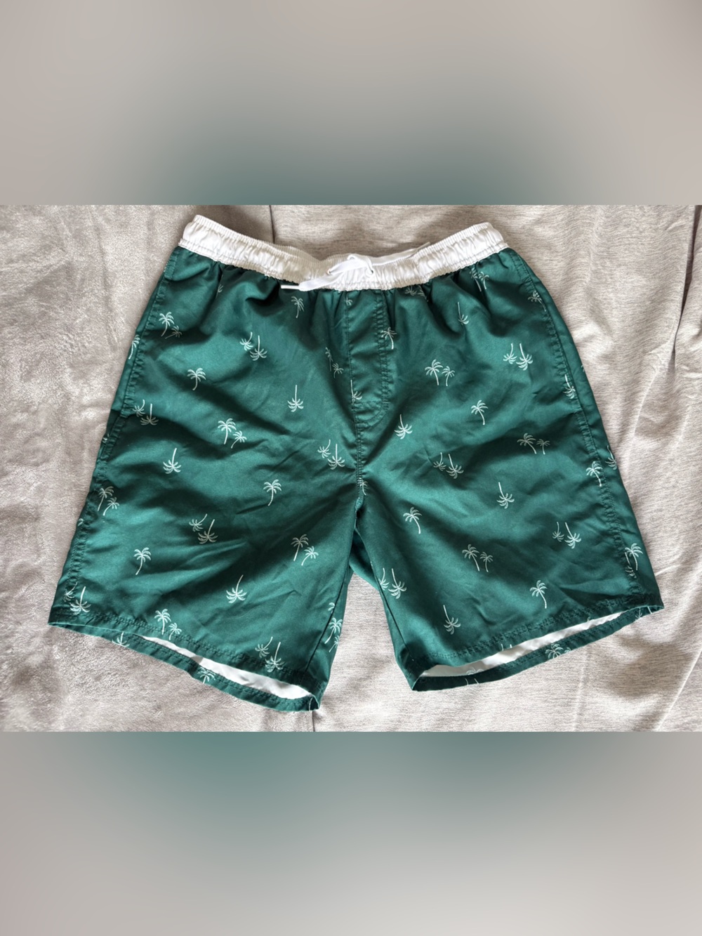 Old Navy Green Palm Print Swim Shorts